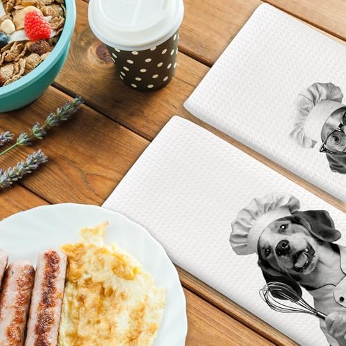 Dog Kitchen Towels Decor Set of 2 - Image 4