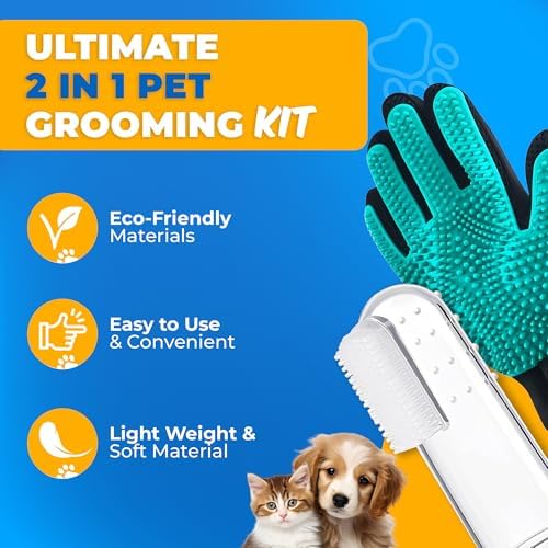 Pet Hair Removal Glove for Dogs & Cats – Dog Grooming Gloves for Shedding - Image 3