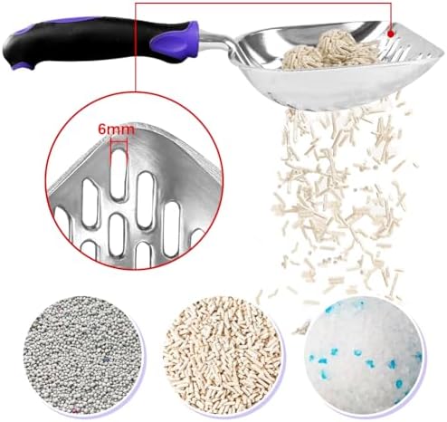 Cat Litter Scoop-Metal Litter Scooper-Kitty Metal Scooper-Long Handle - Image 3