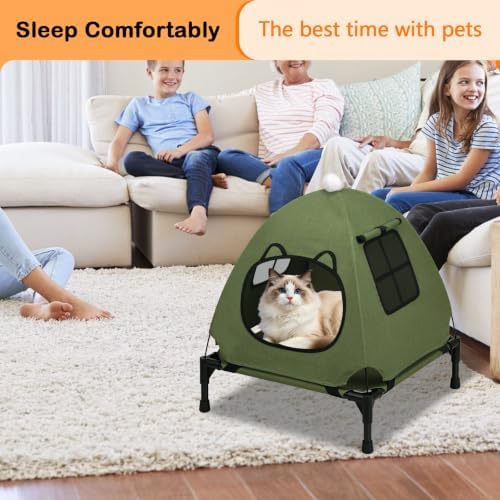 Anti-Anxiety Open Elevated Pet Hammock Bed Tent House - Image 6