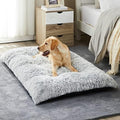 BFPETHOME Dog Beds for Large Dogs, Plush Dog Crate Bed Fluffy Cozy Kennel Pad by BFPETHOME