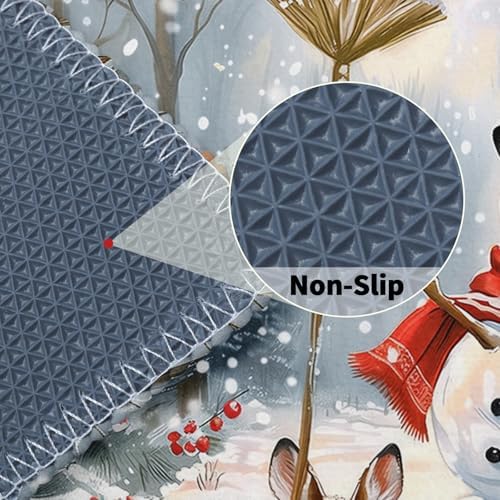 Giwawa Winter Snowman Bath Rug 32x20 Inch - Image 4