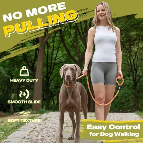 Fida Durable Slip Lead Dog Leash, 6 FT x 1/2" Dog Training Leash - Image 2