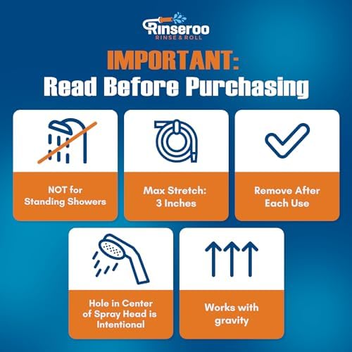 Rinseroo: Slip-On Tub Hose – As Seen on Shark Tank – 5ft Flex Bathtub Faucet - Image 4