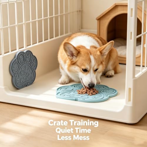 2 Pack Paw Lick Mat for Dogs Cats, BPA-Free Silicone, Suction Cups - Image 5
