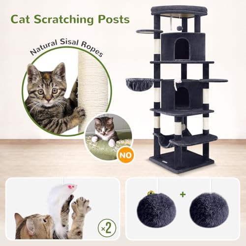 Globlazer 66in Corner Cat Tree Tower - Image 6