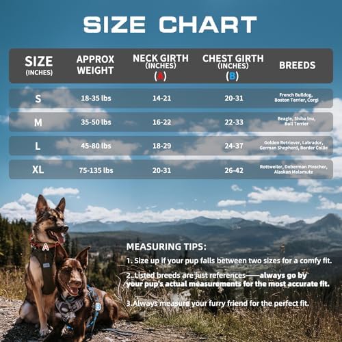 AUROTH Dog Harness for Large Dogs, No Pull Tactical Dog Vest Heavy Duty - Image 6