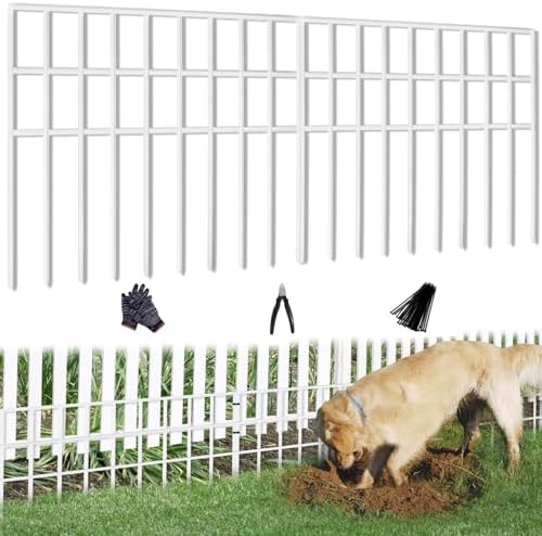 42.5ft x 13in Animal Barrier Fence, 30 Panels No Dig Garden Fence by AVELOTUUG