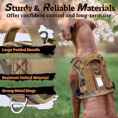 rabbitgoo Tactical Dog Harness Medium Sized, No Pull Service Pet Vest - Image 5