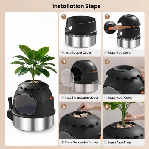 Hidden Litter Box, Stainless Steel Litter Box - Image 6