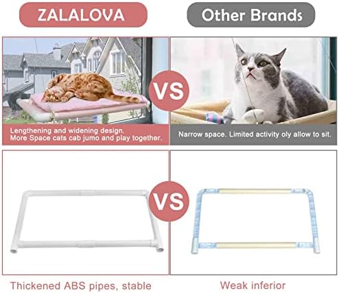 Cat Window Perch, Cat Hammock w/Fleece Blanket, Screw Suction Cups - Image 6