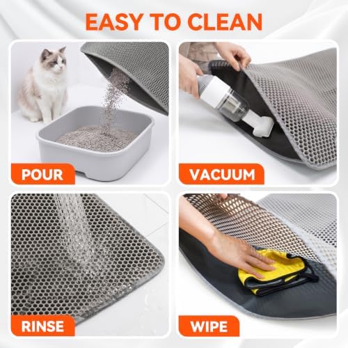 Cat Litter Mat, Double Layer Litter Trapping Mat - Image 6