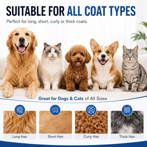 Deshedding Dog Brush，3-in-1 Undercoat Rake - Image 2