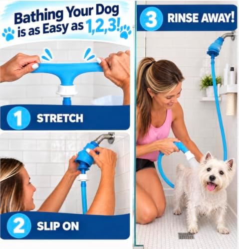 Rinseroo Dog Spot Washer – 6ft Slip-On Shower Hose - Image 3