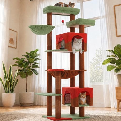 69" Tall Cat Tree for Indoor Cats Large Adult by UYMI