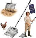 2-in-1 Chicken Coop Poop Scooper and Rake by AOTECC