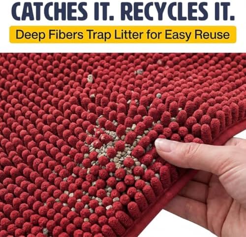 Muddy Mat® | Cat Litter Mat 19"x30", Litter Trapping Mat, Super Absorbent - Image 4