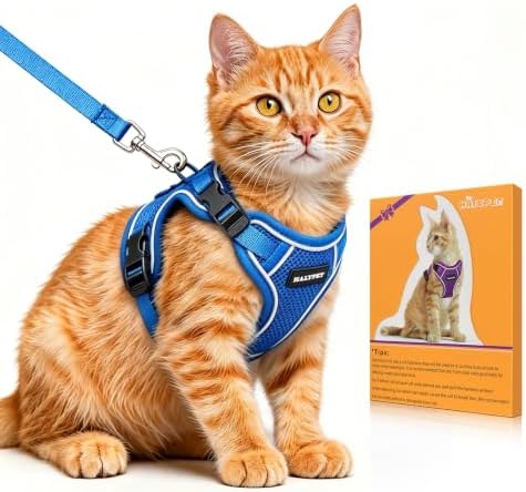 Cat Harness and Leash Set, Escape Proof Kitten Harness by DOMoreWithYourPet
