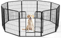 DUMOS Dog Playpen 40 Inch 8 Panels Indoor Outdoor Metal Pet Fence by DumosLifestyle