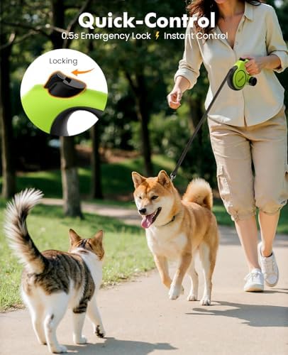 Pecute Chew Proof Retractable Dog Leash 16.4ft - Image 5