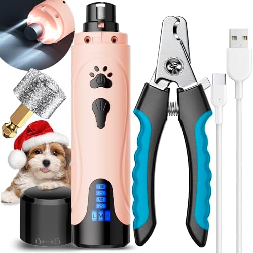 YABIFE Dog Nail Grinder, Dog Nail Trimmers and Clippers Kit, Super Quiet by Yabife
