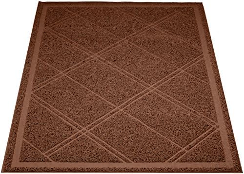 Amazon Basics Less-Mess Cat Litter Box Mat by AmazonBasics