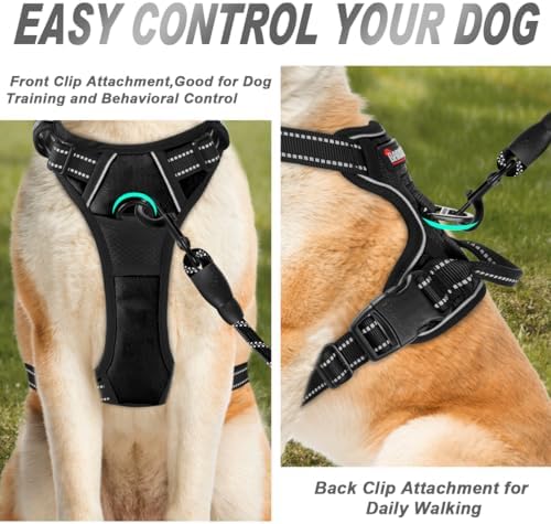 BARKBAY Dog Harness No Pull for Large Dogs Front Back Clips, Dog Vest - Image 2