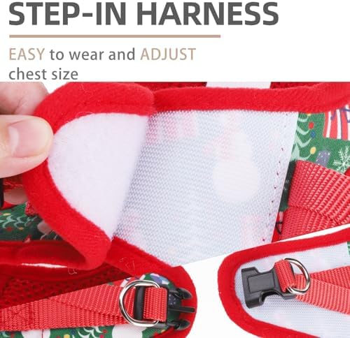 PUPTECK Christmas Dog Harness, Collar and Leash Set No Pull - Image 3