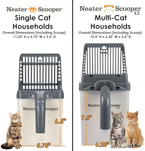 Neater Pet Brands Neater Scooper Standard Cat Litter Scoop, 195 Refill Bags – - Image 5