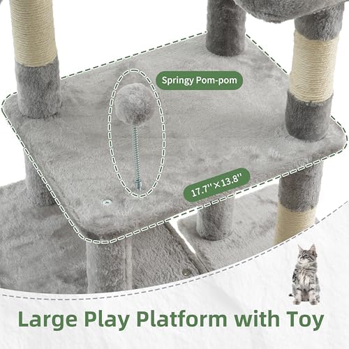 Gitelsnour 55.1'' Cat Tree Tower - Image 4