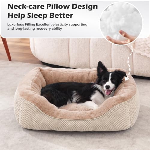 INVENHO Small Dog Bed Washable Orthopedic Calming Warming Durable Pet Bed - Image 4