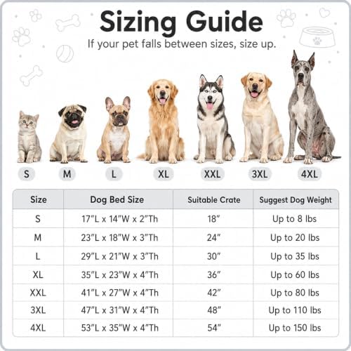 Dog Bed Small Size, Plush Washable Pet Bed Mat, Dog Crate Bed 17"x14" - Image 2