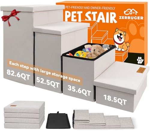 Zerbuger Dog Stairs with Storage by Zerbuger