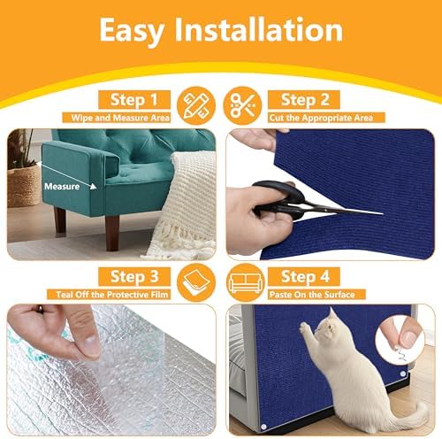 Cat Scratch Pad for Wall, Scratch Furniture Protector - Image 6