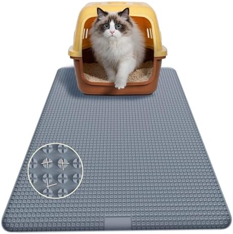 Cat Litter Mat, Silicone Litter Trapping Mat by LPFLASAT