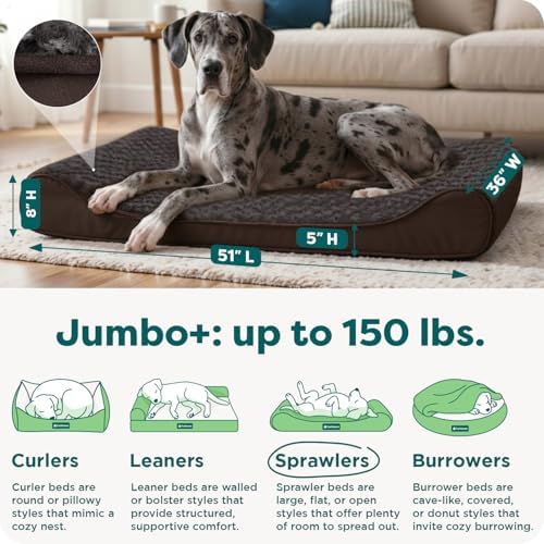 FurHaven Ultra Plush & Suede Luxe Lounger Orthopedic Pet Bed - Image 3