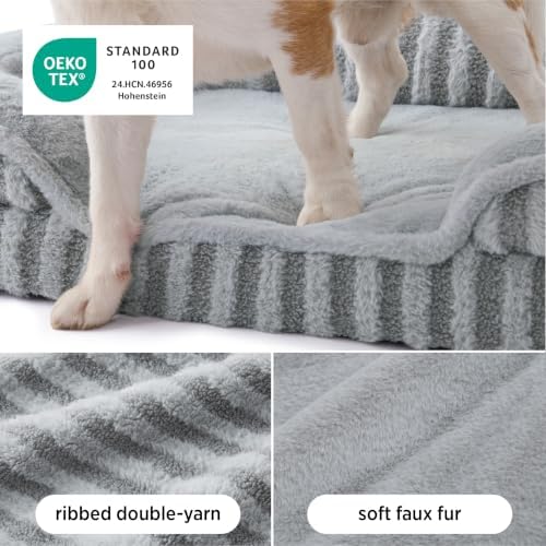 LE SURE Cute Cozy High Back Orthopedic XL Dog Bed - Image 3