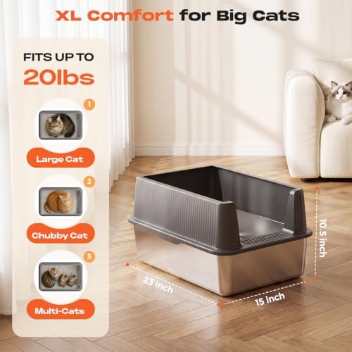 Stainless Steel Cat Litter Box - Image 2