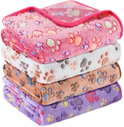 Tatuo 4 Pack Fleece Dog Blanket by Tatuo