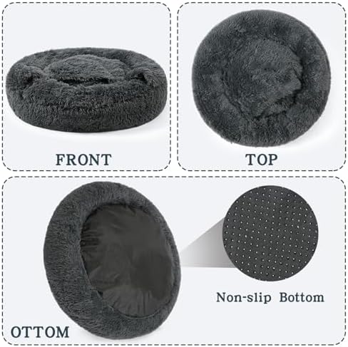 NOYAL Calming Donut Dog Bed, Hooded Cave - Image 6