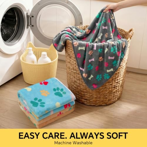 Luciphia 3 Pack Soft Fleece Dog Blankets - Image 6
