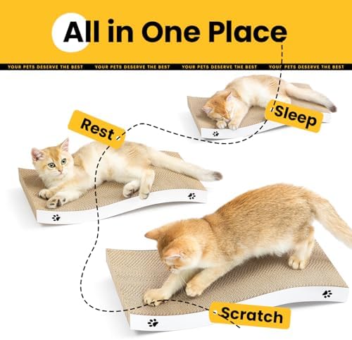Cat Scratcher, Durable Scratch Pad, Corrugated Cardboard Scratching Board - Image 6