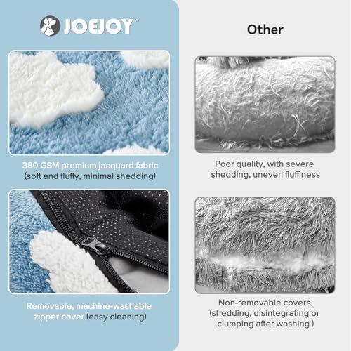 JOEJOY Jacquard Donut Round Small Dog Bed - Image 3