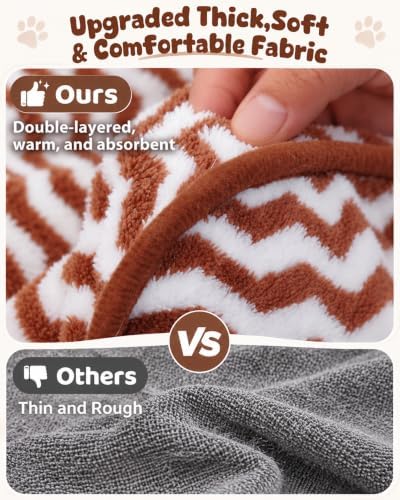 SHERCHPRY Dog Bathrobe Absorbent Microfiber Pet Drying Robe - Image 6
