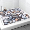 Square Shower Mat, Yonala 27 x 27 Inch Stylish Non Slip Shower Mats by Yonala