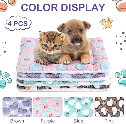 Haull 4 Pcs Waterproof Guinea Pig Bedding Mat, 13 x 18.5 - Image 4