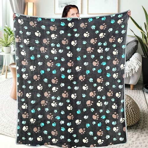 Dog Blankets for Large Dogs, Soft Fluffy Flannel Pet Blanket Mat Cover for Bed - Image 5