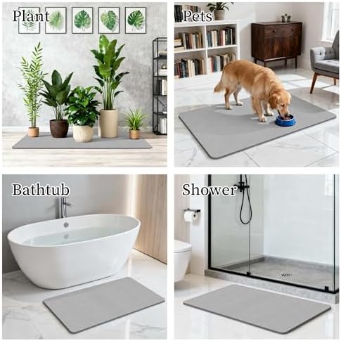 THMINS Extra Large Stone Bath Mat - Image 7