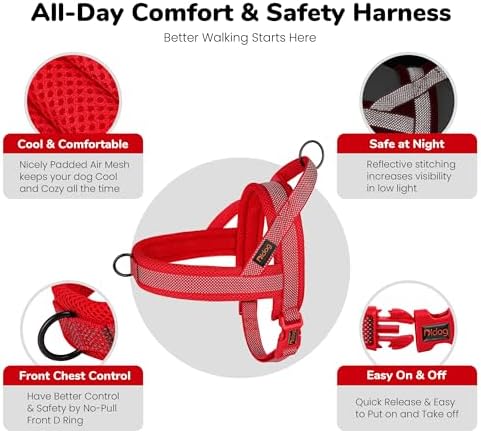 Didog No Pull Dog Harness for Small Dogs, Breathable Mesh Padded - Image 6