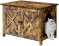 JY QAQA Cat Litter Box Enclosure, Litter Box Furniture Hidden by JYQAQA